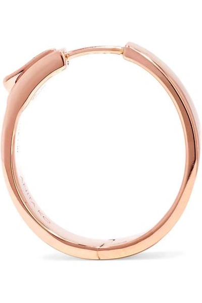 Shop Anita Ko Meryl 18-karat Rose Gold Hoop Earrings