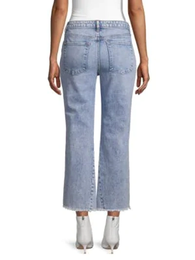 Shop Alice And Olivia Perfect Cropped Kick Flare Jeans In Rebel Rebel