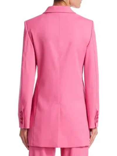 Shop Oscar De La Renta Two-button Jacket In Marigold