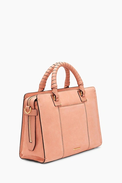 Rebecca Minkoff Bree Medium Top Zip Satchel In Dusty Peach ModeSens