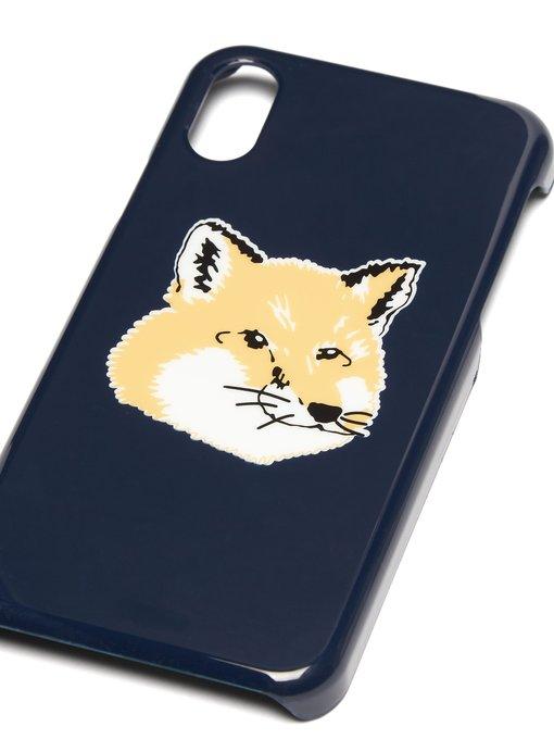 Maison Kitsuné Fox-print Iphone® X Phone Case In Black | ModeSens