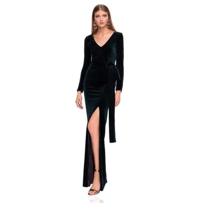 Shop Nissa Elegant Maxi Velvet Dress