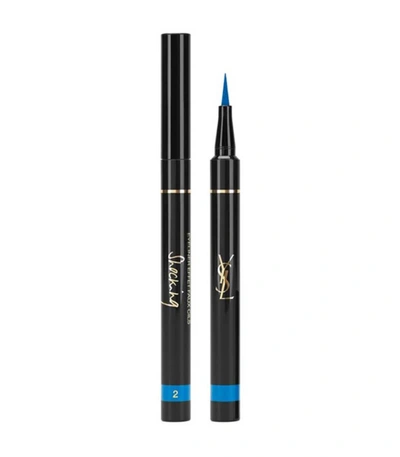 Shop Saint Laurent Eyeliner Effet Faux Cils Shocking  2 Majorelle Blu In 2 Majorelle Blue