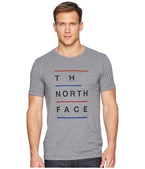 north face tri blend pocket tee