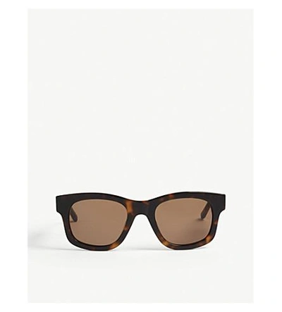 Shop Sun Buddies Bibi Square-frame Sunglasses In Brown Tortoise