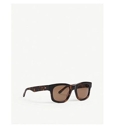 Shop Sun Buddies Bibi Square-frame Sunglasses In Brown Tortoise