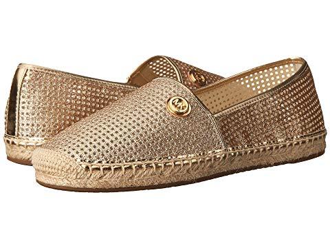 michael kors gold slip on shoes