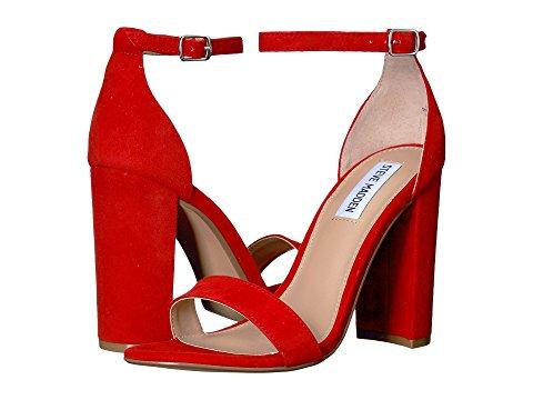 steve madden red suede heels