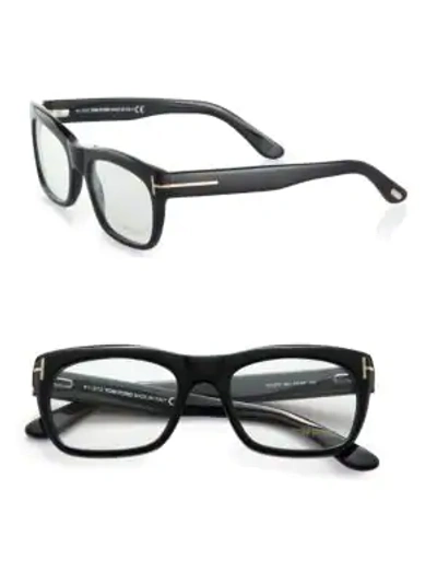 Shop Tom Ford Square Optical Glasses In Black