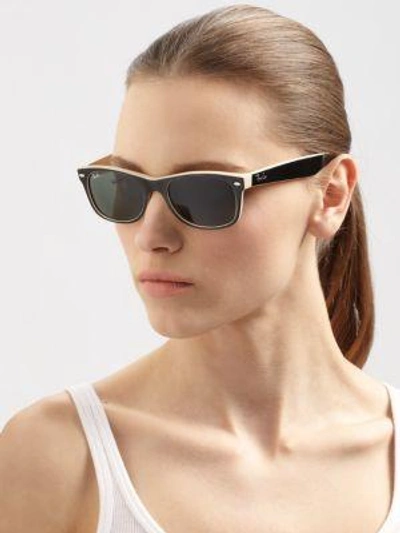 Shop Ray Ban Rb2132 55mm New Wayfarer Sunglasses In Havana