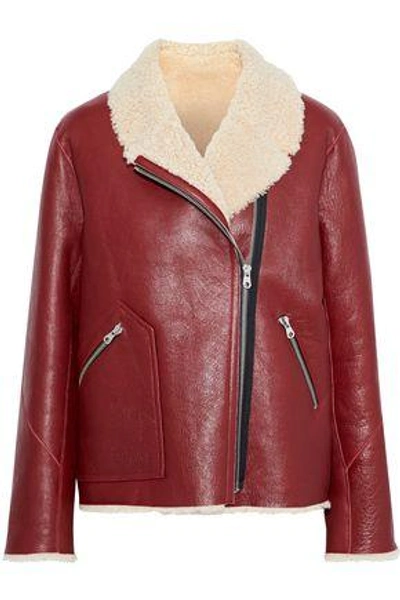Sandro alan shearling best sale jacket