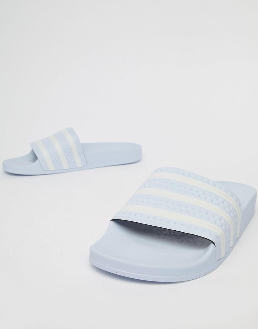 Adidas Originals Adilette Sliders In Blue B41546 - Blue | ModeSens