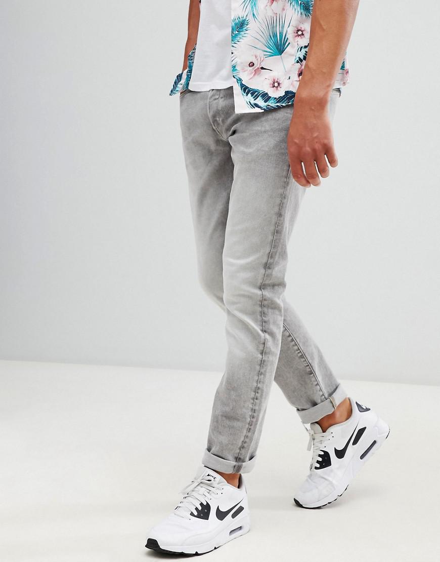 3301 tapered jeans light aged