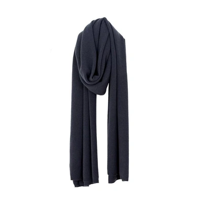 Shop Arela Alma Cashmere Scarf In Dark Grey