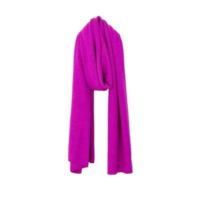 Shop Arela Alma Cashmere Scarf In Bright Pink