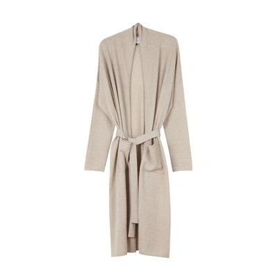 Shop Arela Haru Cashmere Robe In Light Beige