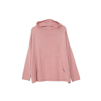 Shop Arela Happy Cashmere Hoodie In Rose In Rose Pink