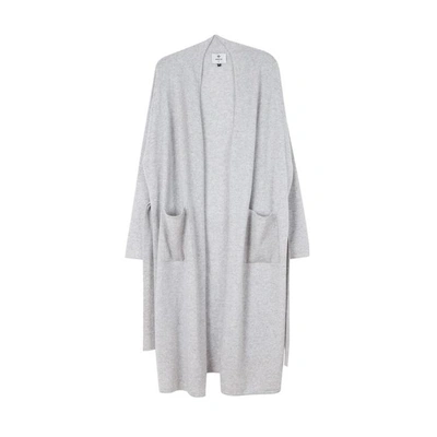 Shop Arela Haru Cashmere Robe In Light Grey In Light Melange Grey