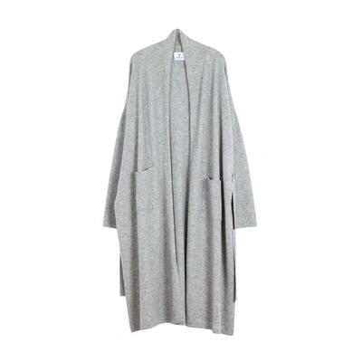 Shop Arela Haru Cashmere Robe In Grey In Melange Grey