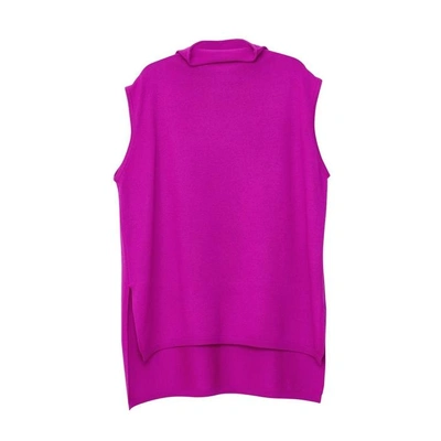 Shop Arela Noya Cashmere Vest In Bright Pink In Fluorescent Pink