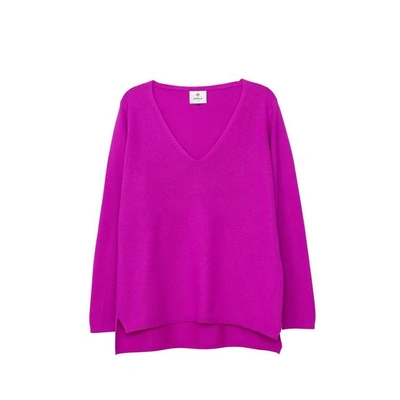 Shop Arela Vija Cashmere Sweater In Bright Pink In Fluorescent Pink