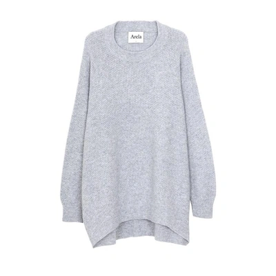 Shop Arela Disa Cashmere Sweater In Light Grey