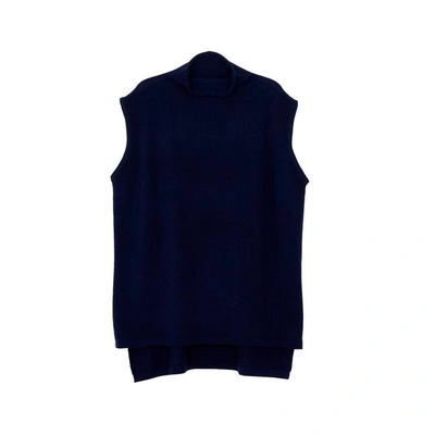 Shop Arela Noya Cashmere Vest In Dark Blue