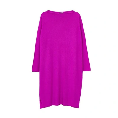 Shop Arela Iris Cashmere Dress In Pink In Fluorescent Pink