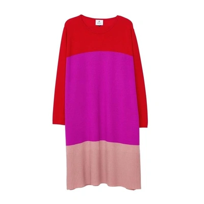 Shop Arela Lindy Cashmere Dress In Multicolour