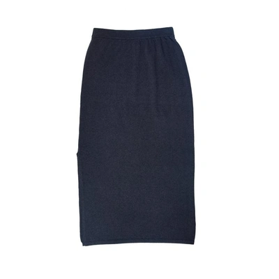 Shop Arela Kelly Cashmere Skirt In Dark Grey In Warm Grey