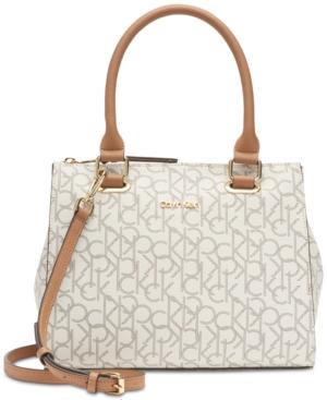 calvin klein hudson signature satchel