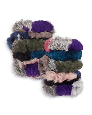 jocelyn rabbit fur fingerless gloves