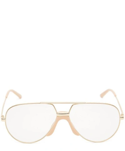 Shop Gucci Aviator Optical Glasses