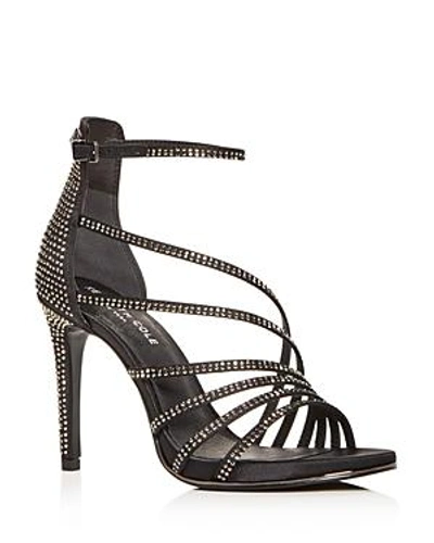 Shop Kenneth Cole Women's Barletta Studded High-heel Sandals In Black
