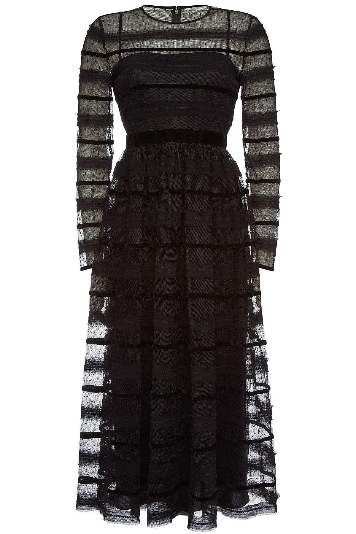 valentino black gown