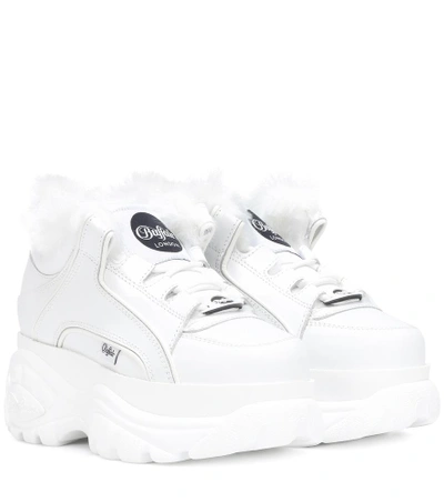 Shop Junya Watanabe X Buffalo London Classic Low Sneakers In White