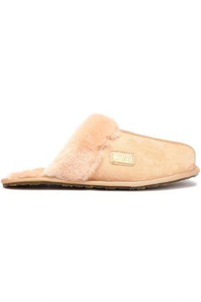 Shop Australia Luxe Collective Woman Shearling Slippers Cream