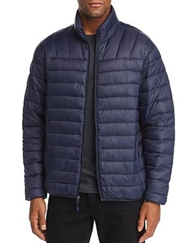 Shop Hawke & Co. Lightweight Packable Puffer Jacket In Navy