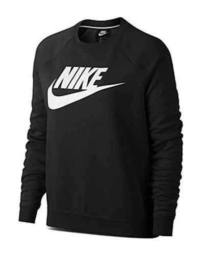 Shop Nike Rally Logo Sweatshirt In Black/ White