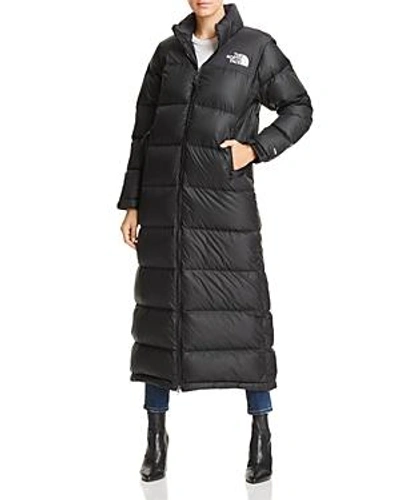 Shop The North Face Nuptse Duster Down Jacket In Black