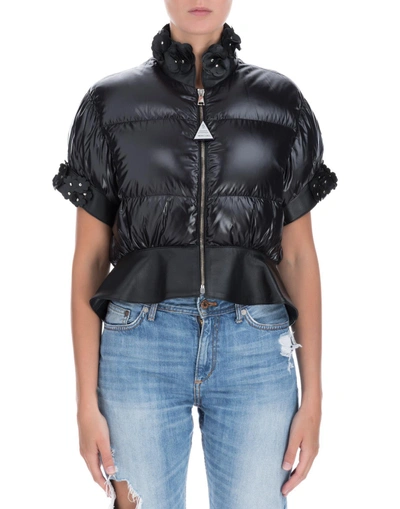 Shop Moncler Genius Moncler X Noir Onyx Crop Bomber Jacket In Black