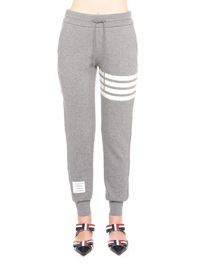 Shop Thom Browne 4 Bar Cashmere Sweatpants In Grey