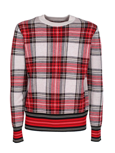 Shop Dries Van Noten Checked Sweaters In Red