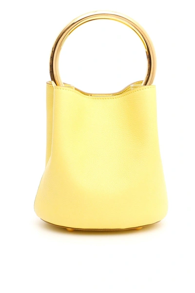 Shop Marni Pannier Bucket Bag In Yellow
