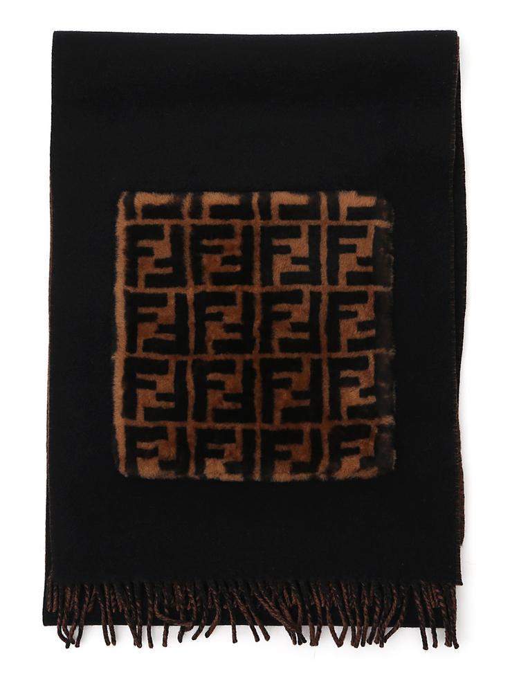 fendi touch of fur scarf