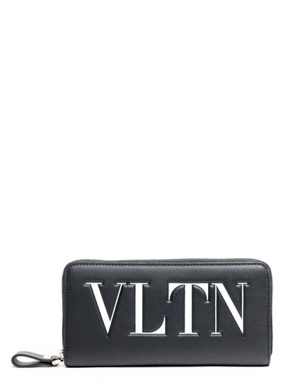 Shop Valentino Garavani Vltn Continental Wallet In Black