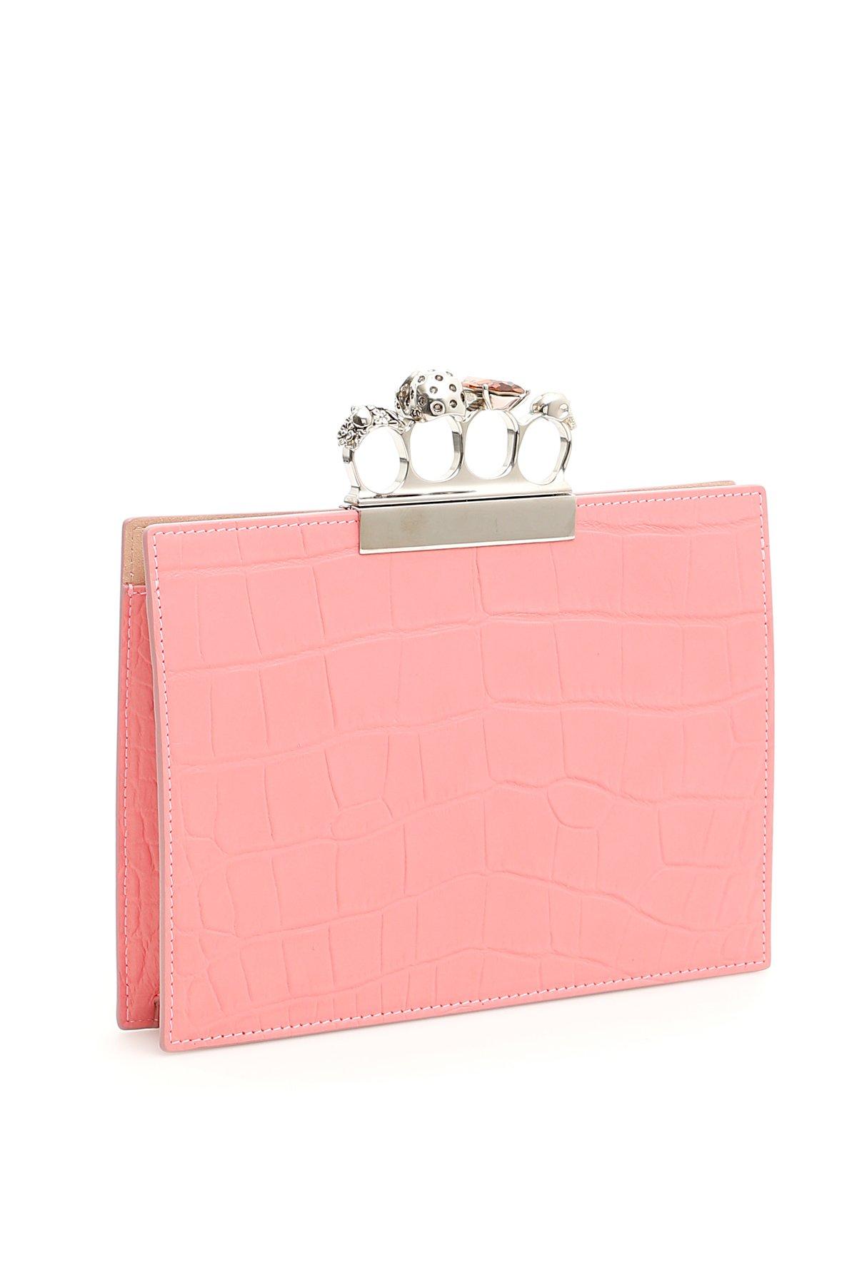 alexander mcqueen four ring clutch