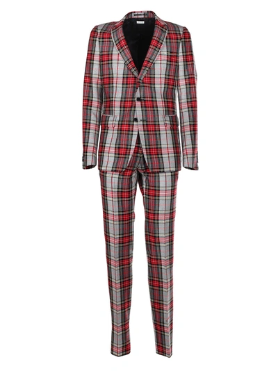 Shop Dries Van Noten Checked Suit In Multi