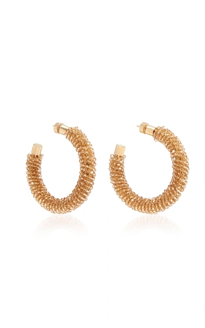 Shop Jacquemus Les Creoles Brila Earrings In Neutral