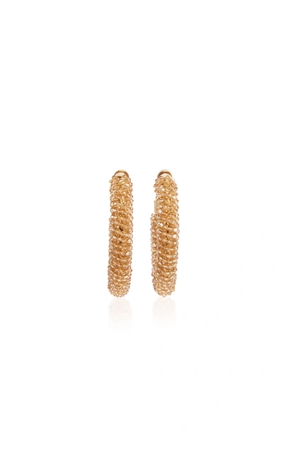 Shop Jacquemus Les Creoles Brila Earrings In Neutral